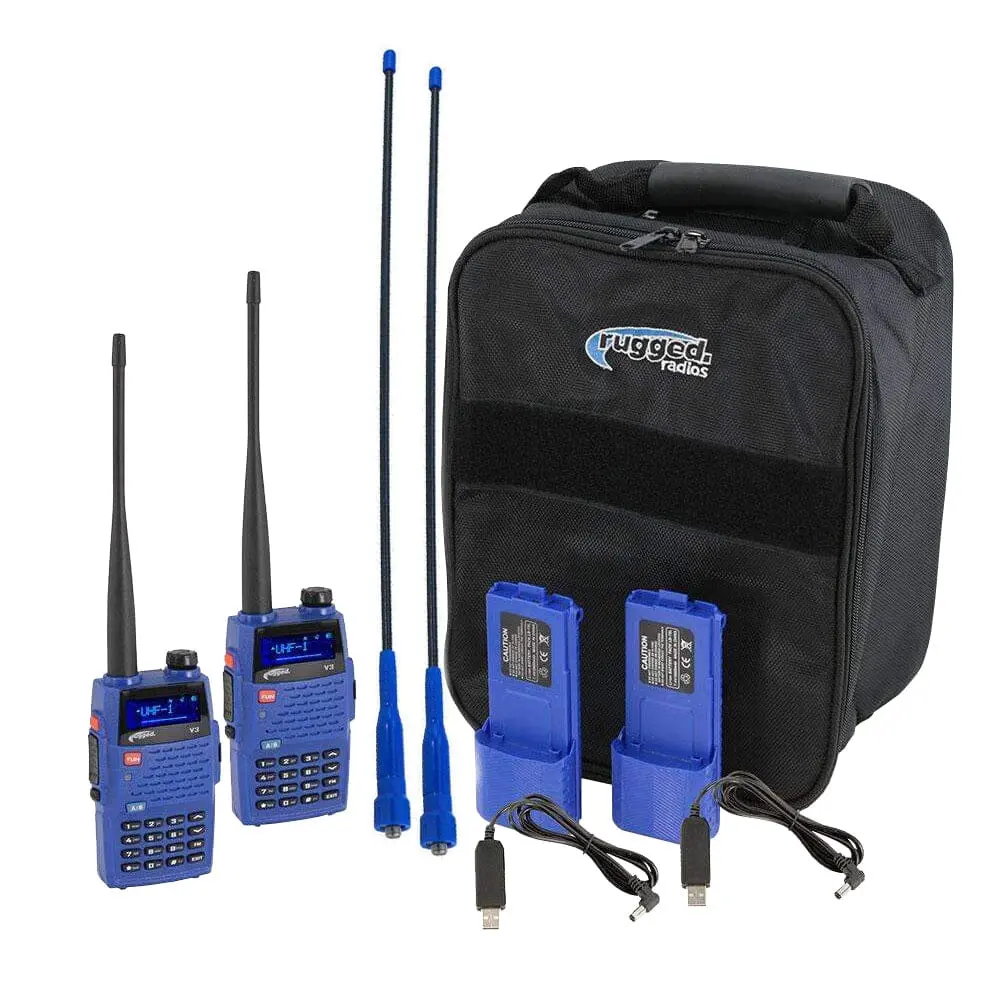 Rugged Radios V3 Ready Pack - Business Band Two Way Handheld Radios - Analog Only 1