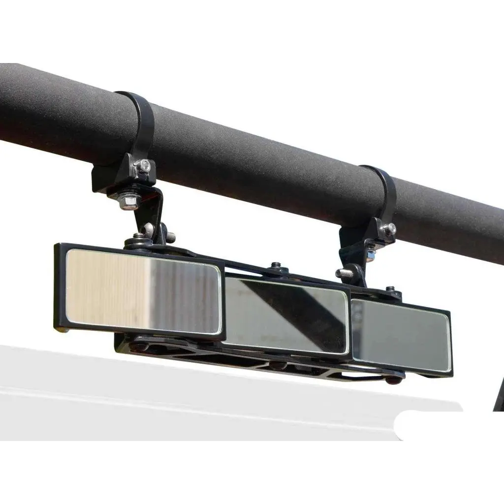 Superatv 3 Panel Rear View Mirror With 1.75" Clamps 1