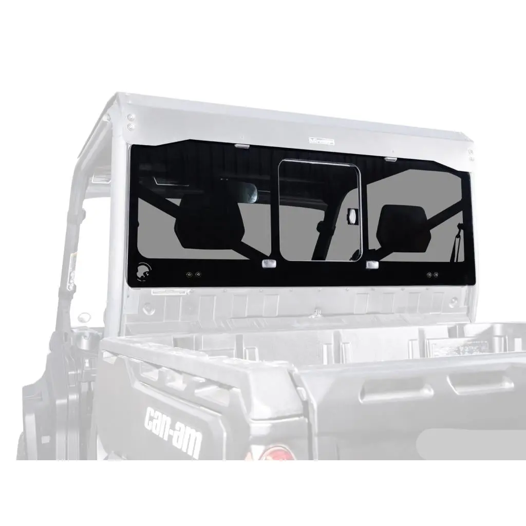Superatv Can-Am Defender Glass Sliding Rear Windshield 1