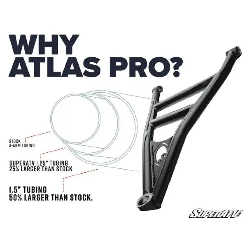 Superatv Can-Am Defender Hd10 Atlas Pro 1.5" Rear Offset A-Arms 2