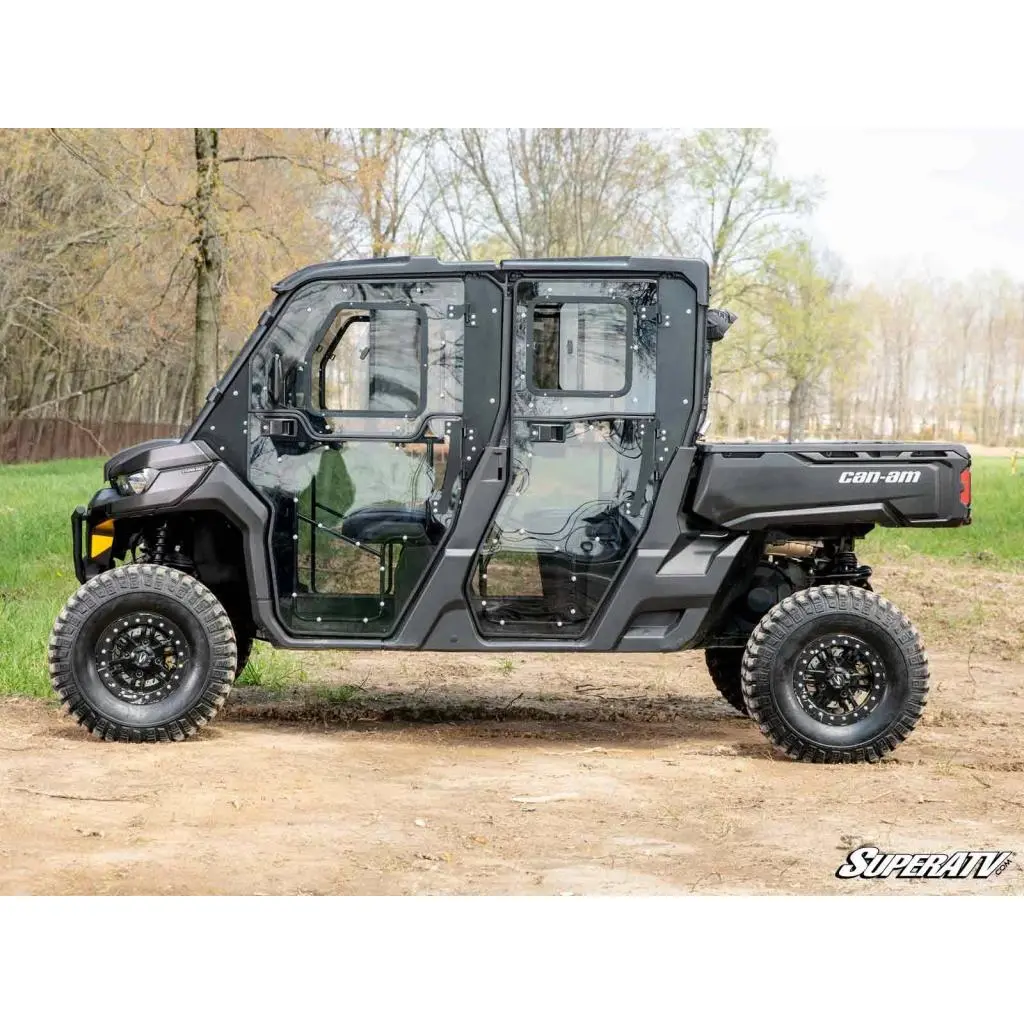 Superatv Can-Am Defender Max Convertible Cab Enclosure Doors | Door-Ca-Def4-72 2