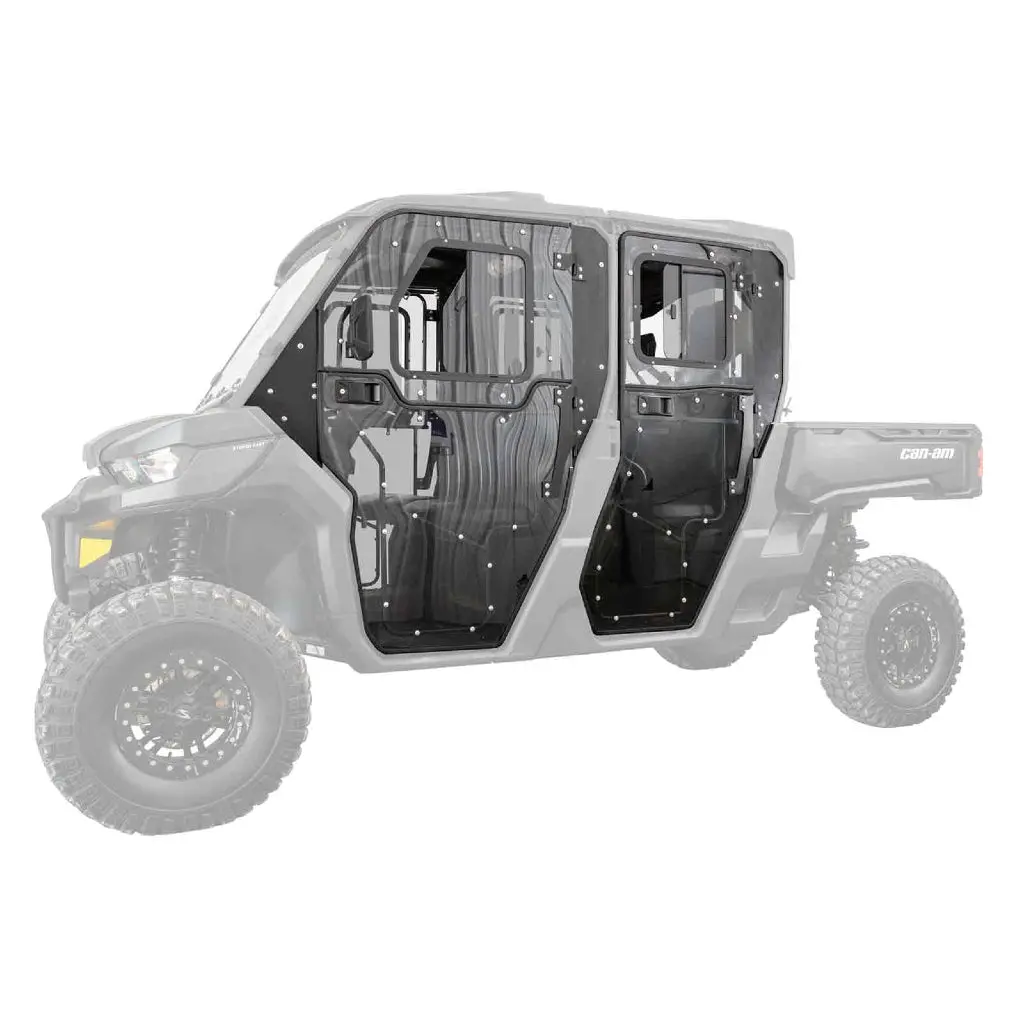 Superatv Can-Am Defender Max Convertible Cab Enclosure Doors | Door-Ca-Def4-72 1