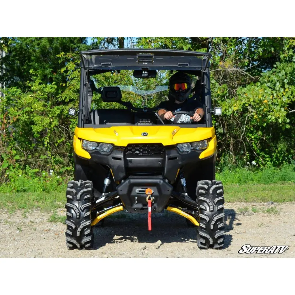 Superatv Can-Am Defender Scratch-Resistant Flip Windshield 2