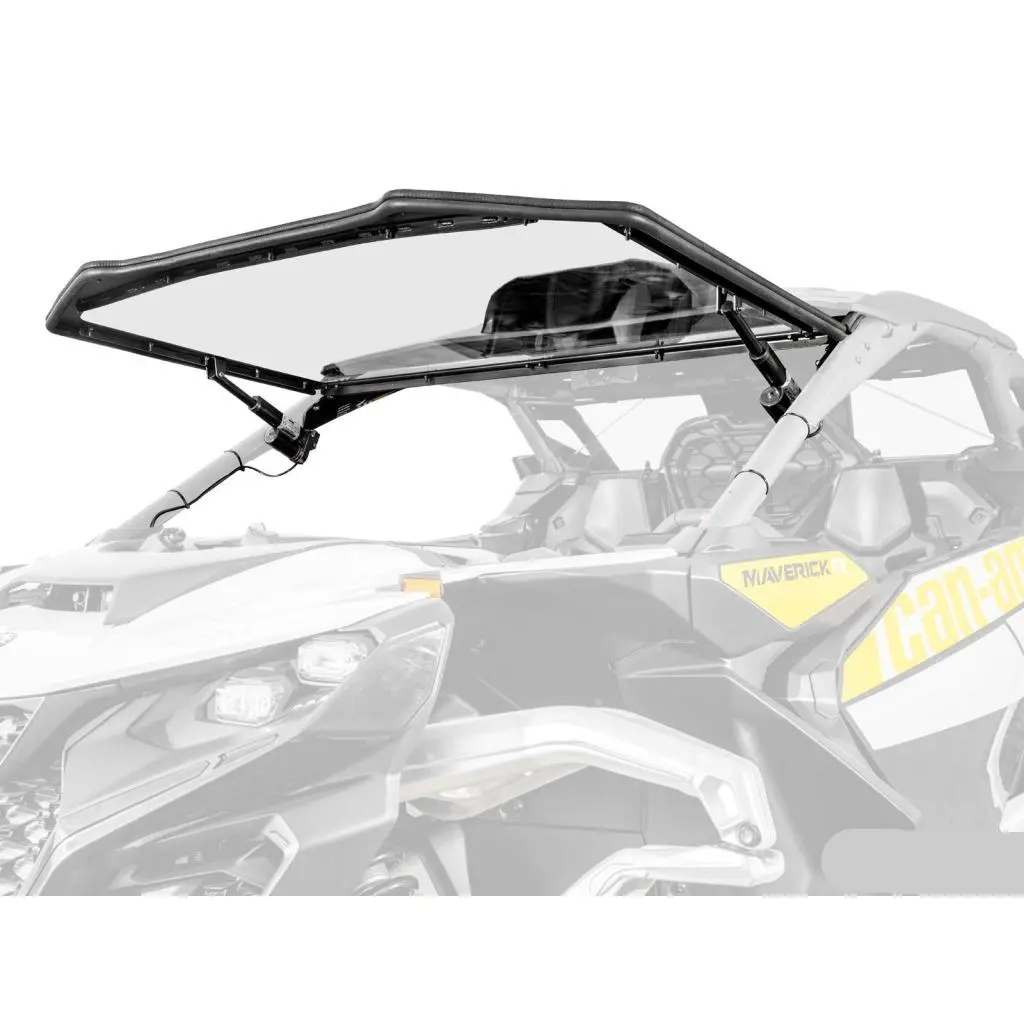 Superatv Can-Am Maverick R Maxdrive Power Flip Windshield 1