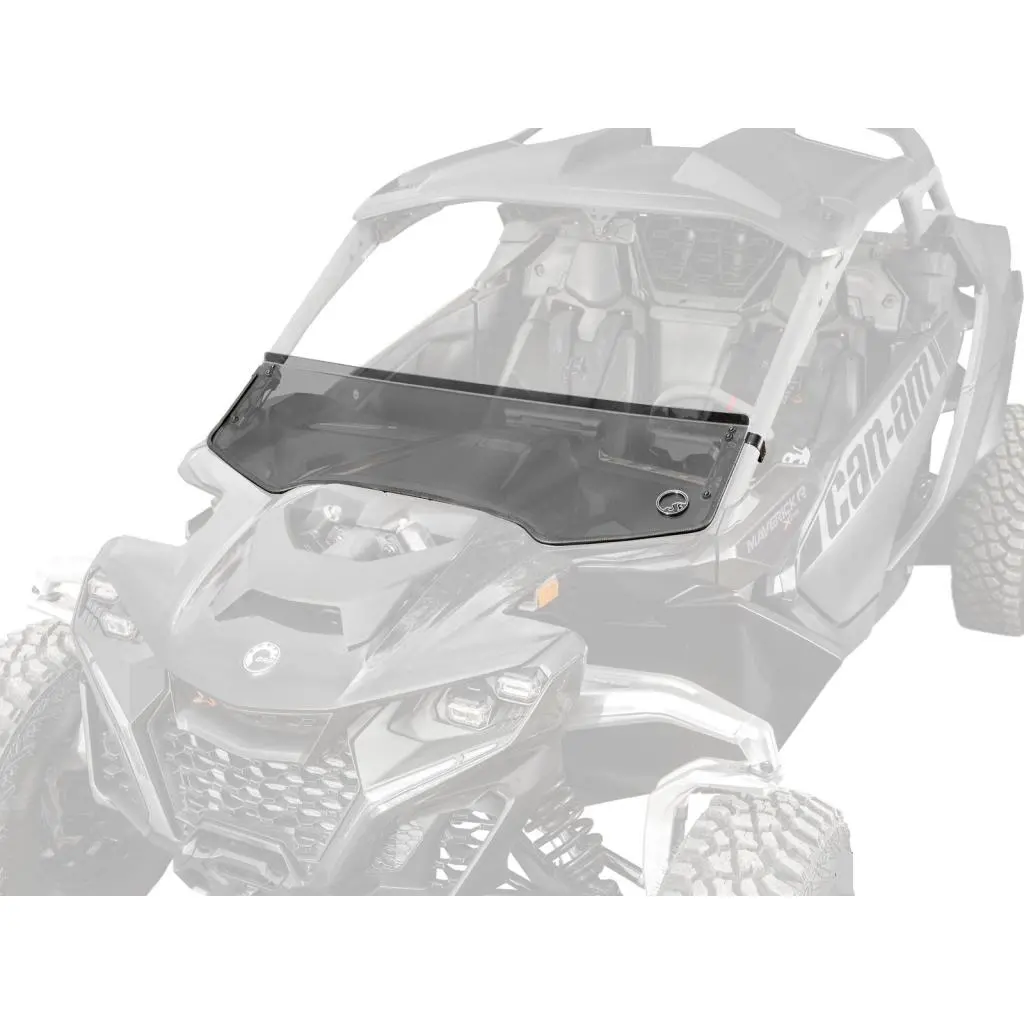 Superatv Can-Am Maverick R Scratch-Resistant Half Windshield 1
