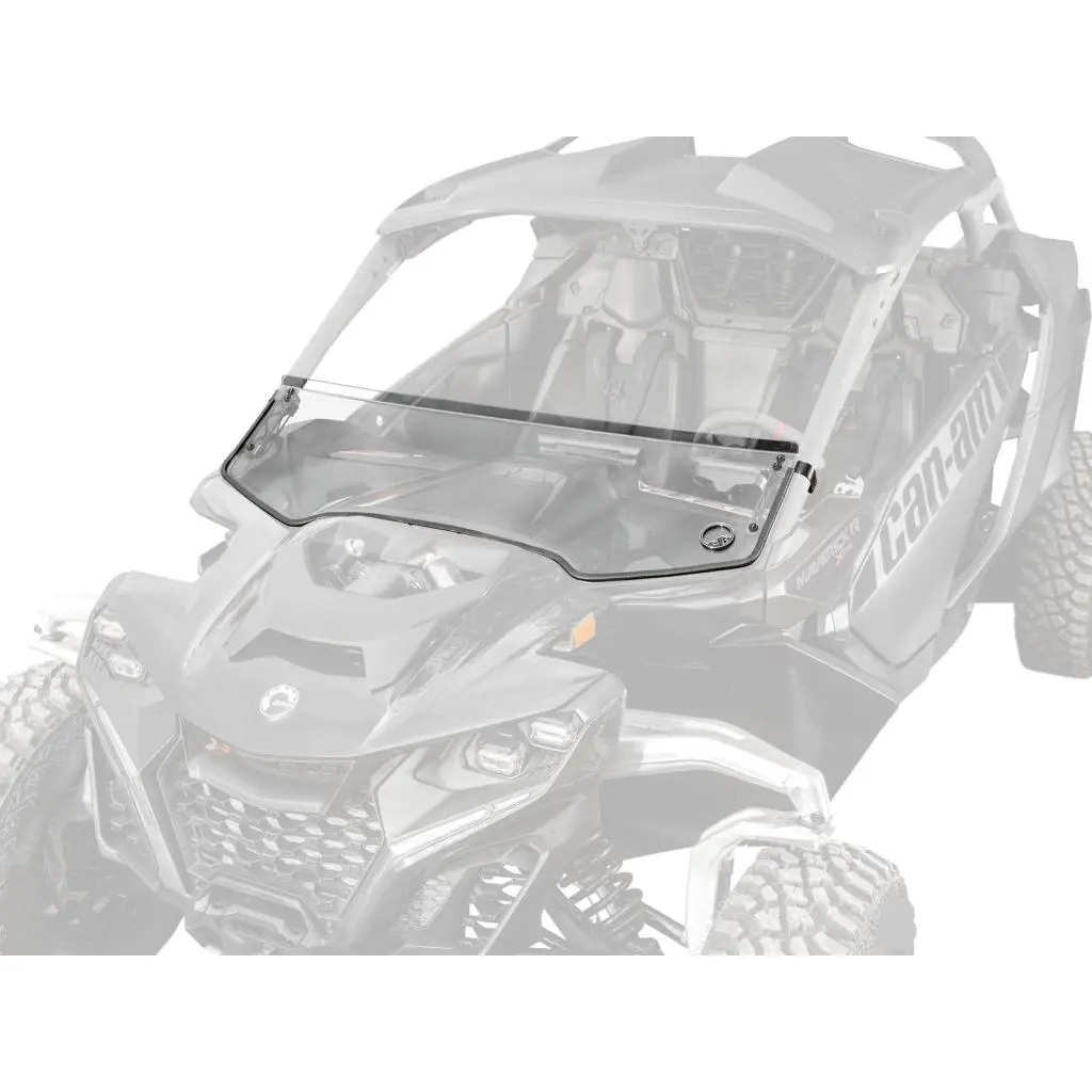 Superatv Can-Am Maverick R Scratch-Resistant Half Windshield 2