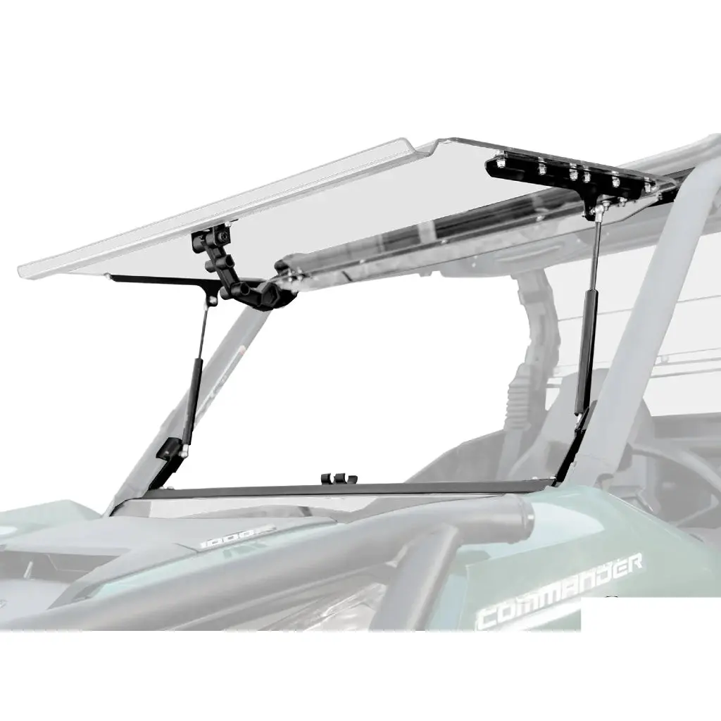 Superatv Can-Am Maverick Trail Scratch-Resistant Flip Windshield 1