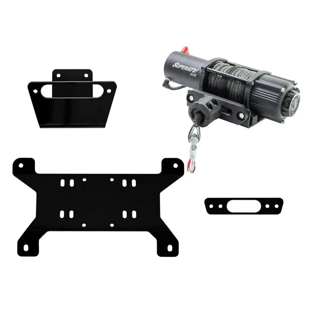 Superatv Can-Am Maverick Winch Mounting Plate 2