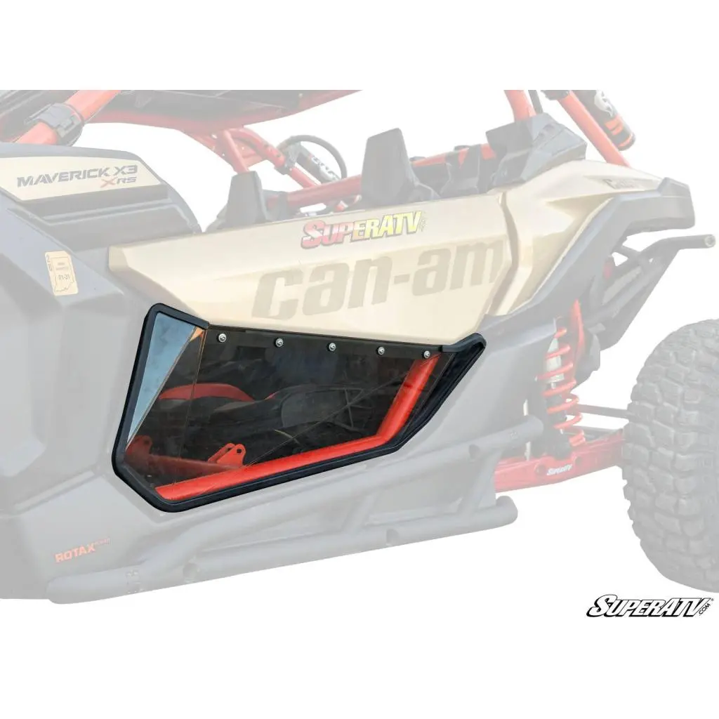 Superatv Can-Am Maverick X3 Clear Lower Doors 1