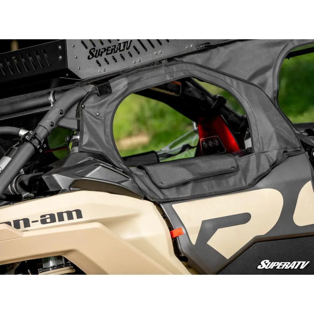Superatv Can-Am Maverick X3 Max Primal Soft Cab Enclosure Upper Doors 5