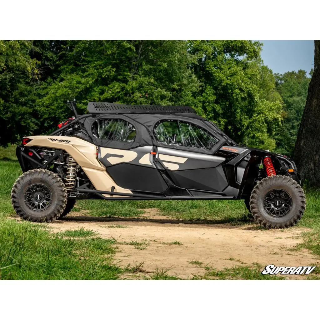 Superatv Can-Am Maverick X3 Max Primal Soft Cab Enclosure Upper Doors 6