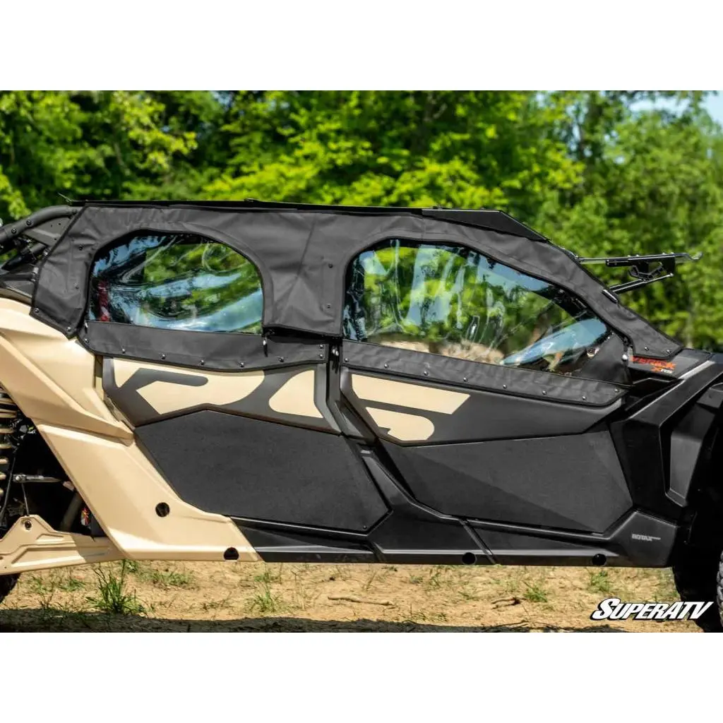 Superatv Can-Am Maverick X3 Max Primal Soft Cab Enclosure Upper Doors 19