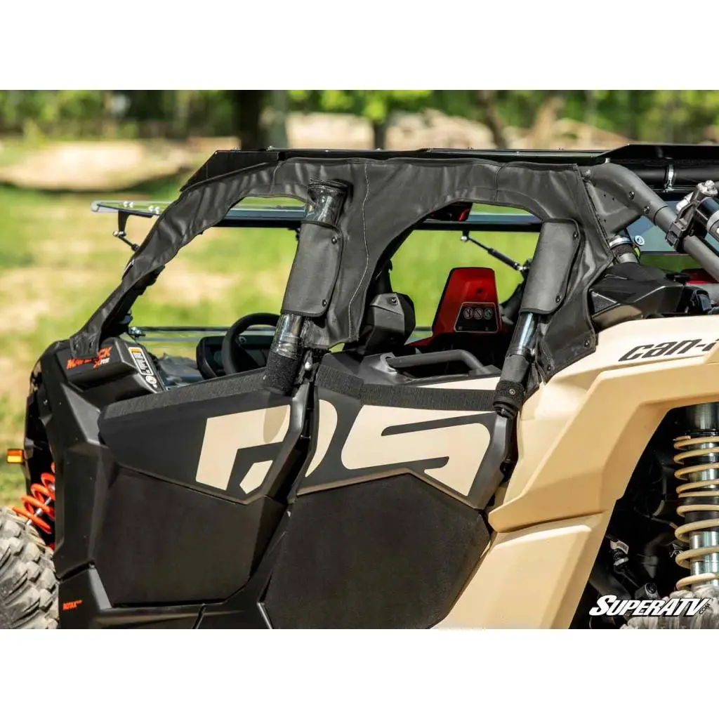 Superatv Can-Am Maverick X3 Max Primal Soft Cab Enclosure Upper Doors 16