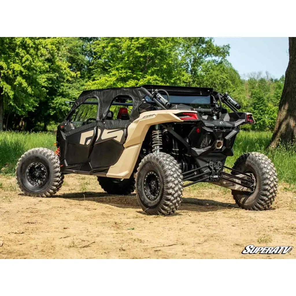 Superatv Can-Am Maverick X3 Max Primal Soft Cab Enclosure Upper Doors 15