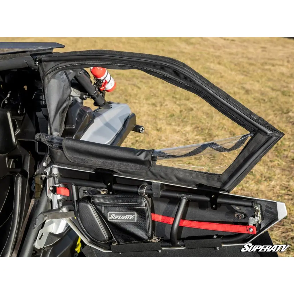 Superatv Can-Am Maverick X3 Primal Soft Cab Enclosure Upper Doors 6