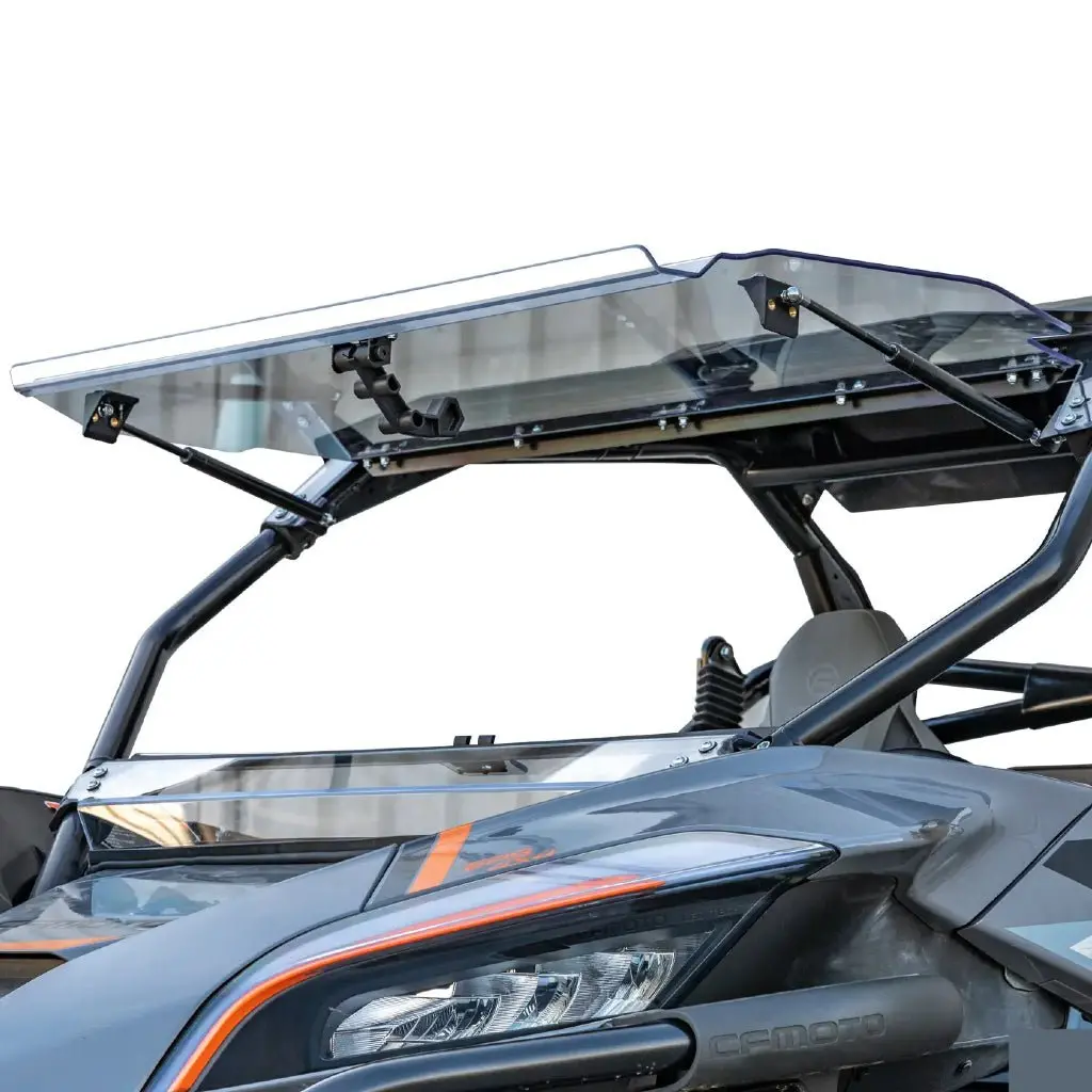 Superatv Cf-Moto Zforce 950 Scratch-Resistant Flip Windshield 1