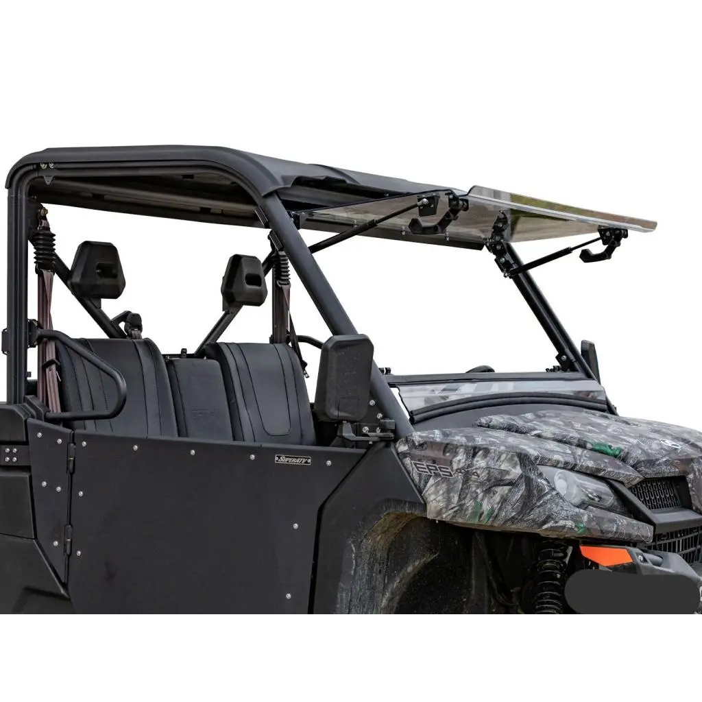 Superatv Cfmoto Uforce 1000 Scratch Resistant Flip Windshield 1