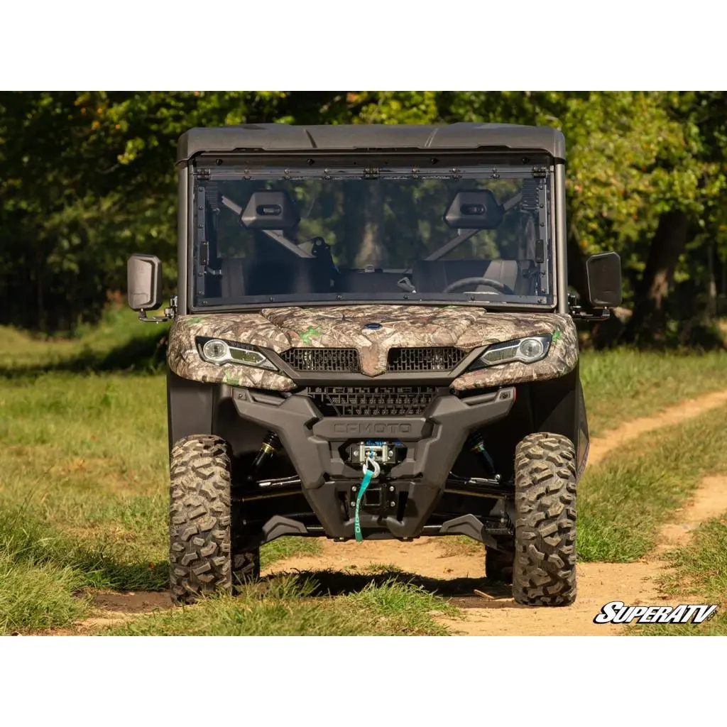 Superatv Cfmoto Uforce 1000 Scratch Resistant Flip Windshield 2