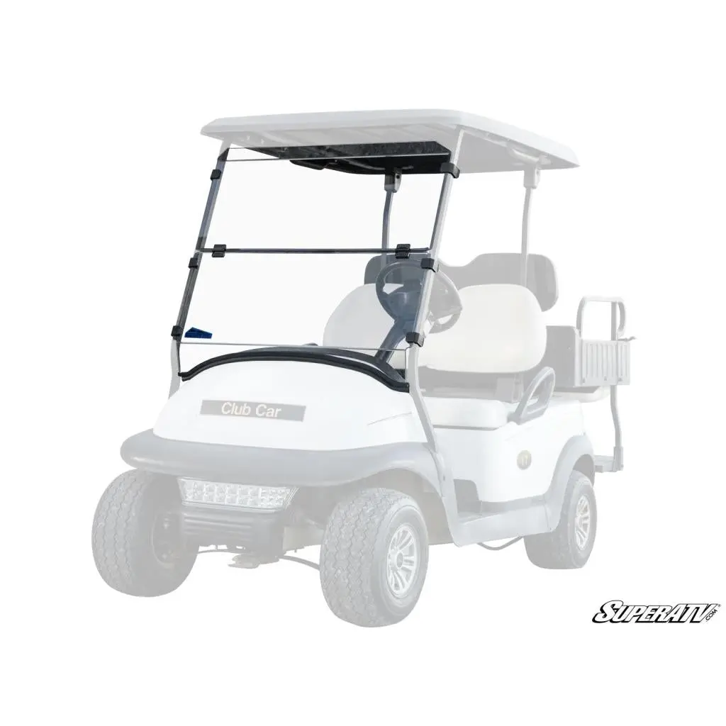 Superatv Corsa Blue Club Car Precedent Flip Down Windshield 1