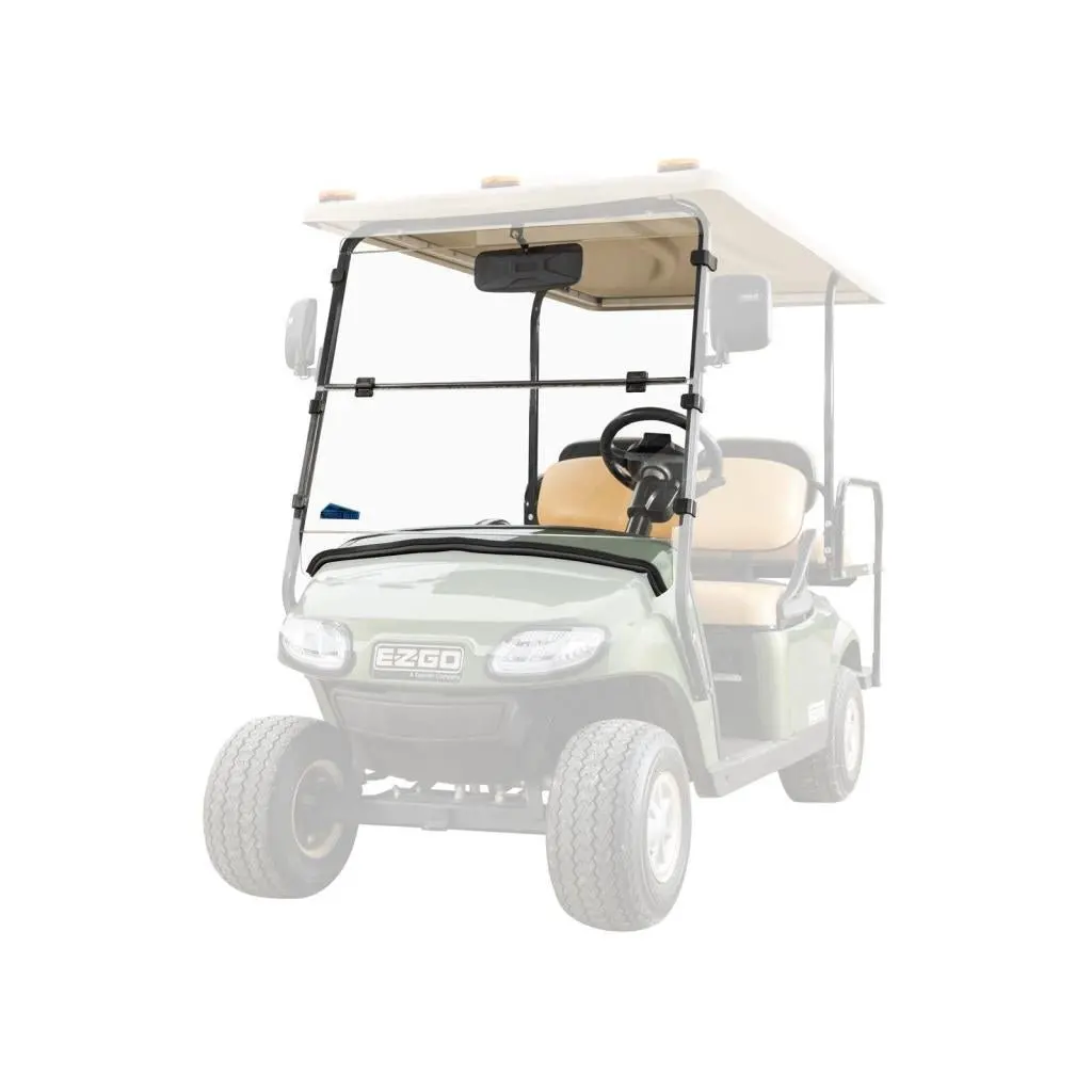 Superatv Corsa Blue E-Z-Go Freedom Txt Scratch-Resistant Flip Down Windshield 1