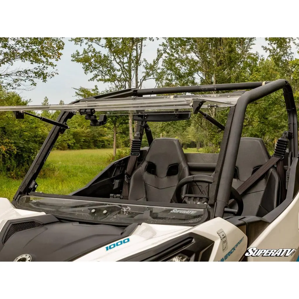Superatv Hisun 17" Curved Rear View Mirror 1