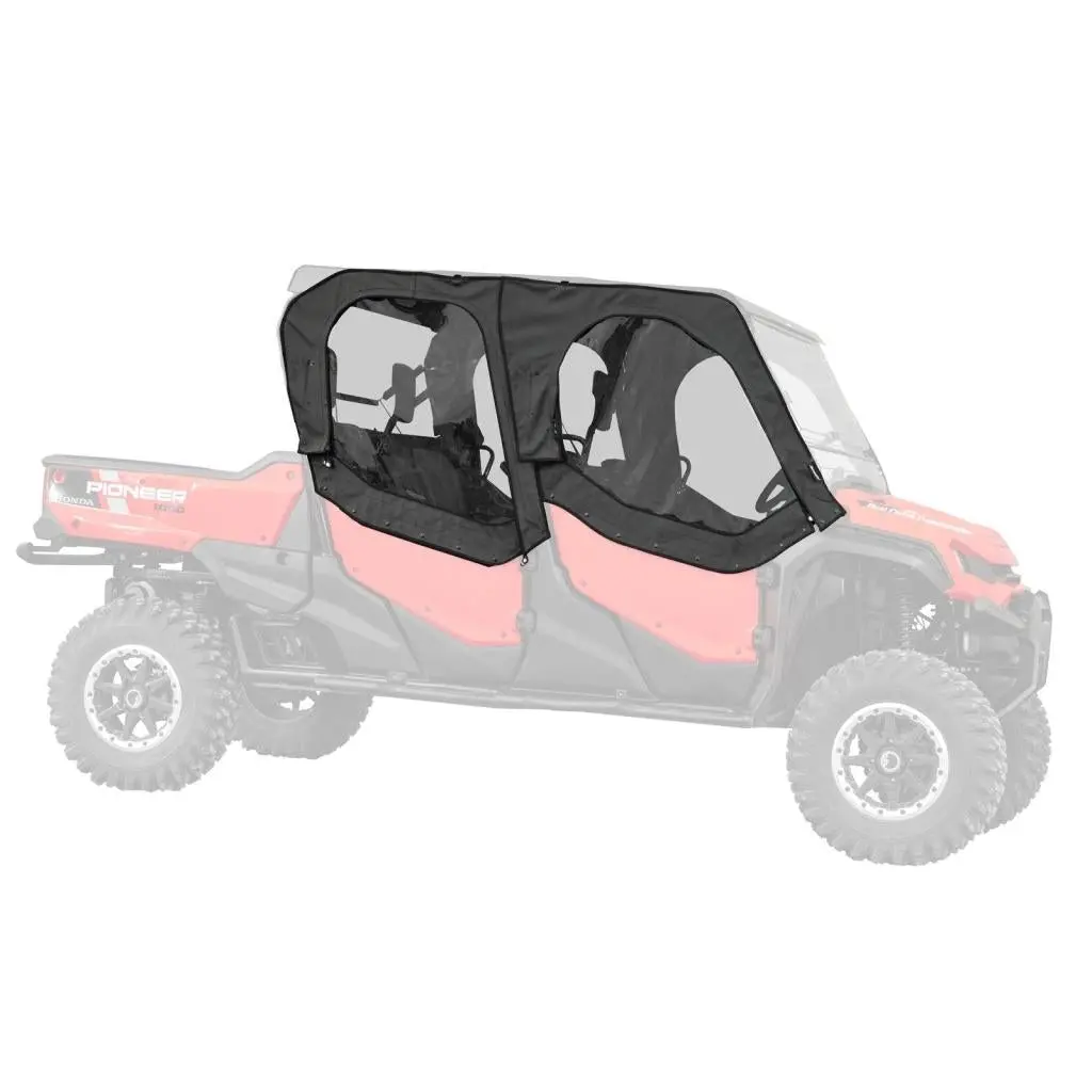 Superatv Honda Pioneer 1000-6 Primal Soft Cab Enclosure Upper Doors 1