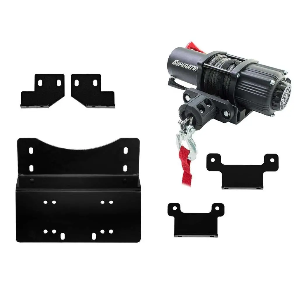 Superatv Honda Pioneer 700 Winch Mounting Plate 1