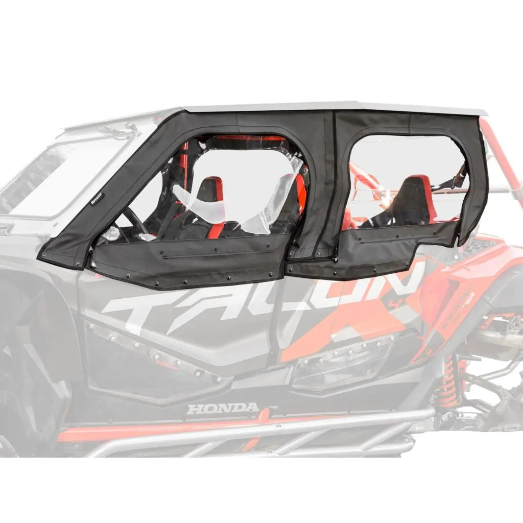 Superatv Honda Talon 1000X-4 Primal Soft Cab Enclosure Upper Doors 1
