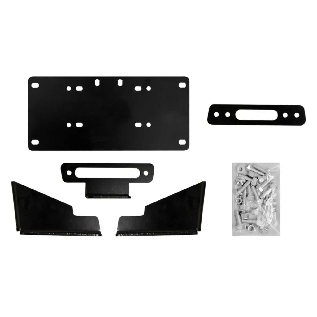 Superatv Kawasaki Mule Pro Winch Mounting Plate 2
