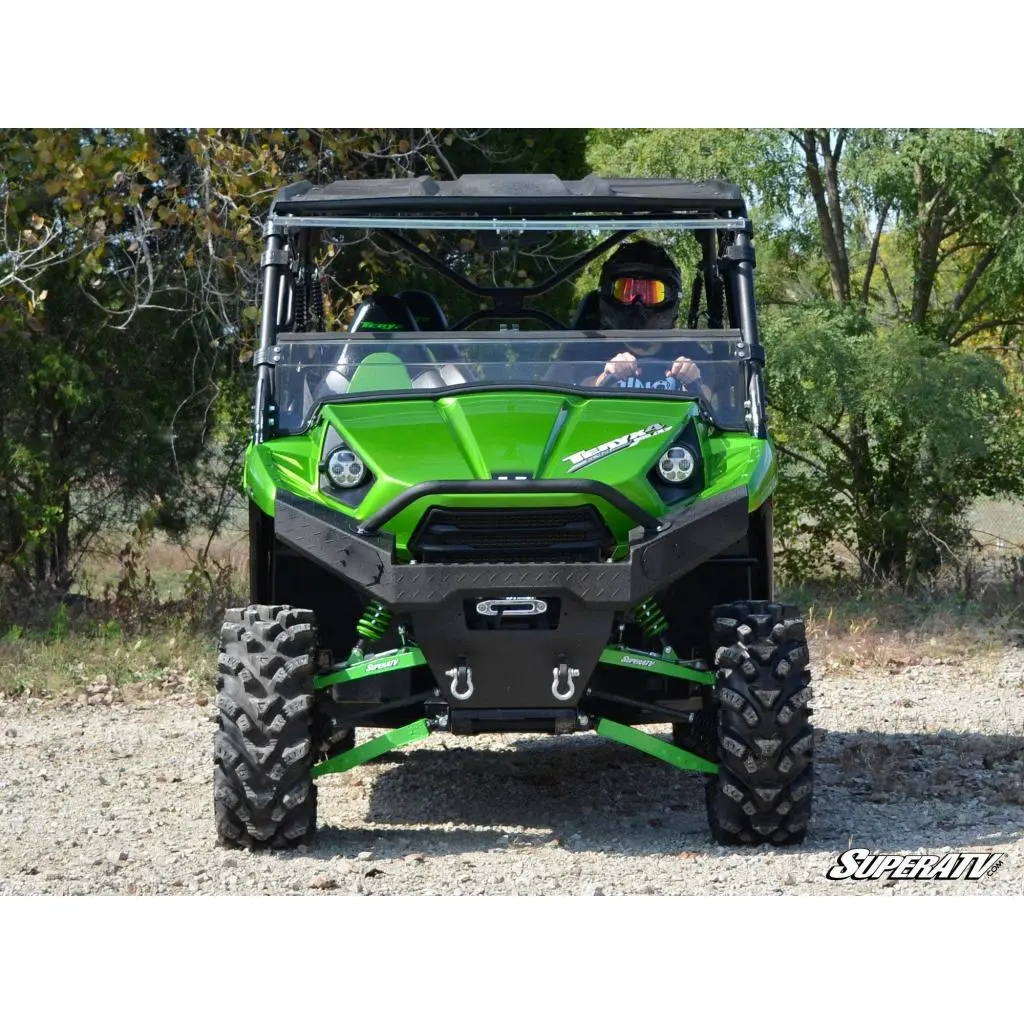Superatv Kawasaki Teryx 750 / 800 Scratch Resistant Flip Windshield 1