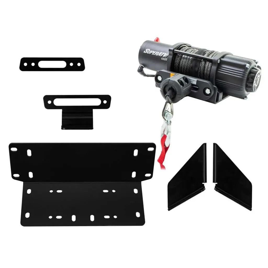 Superatv Kawasaki Teryx Winch Mounting Plate 2