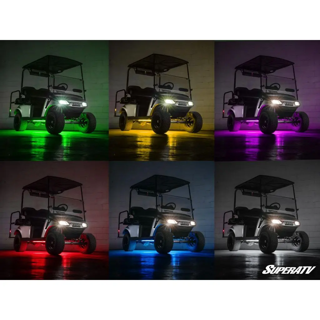 Superatv Metra Powersports Golf Cart Led Underglow Lights 1
