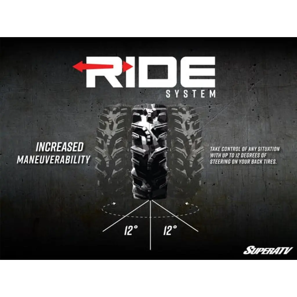 Superatv Polaris Ranger 1000 Ride System Rear Steering Kit 16