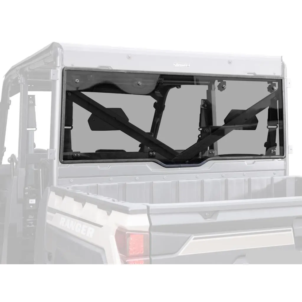 Superatv Polaris Ranger 1000 Scratch-Resistant Rear Windshield 1