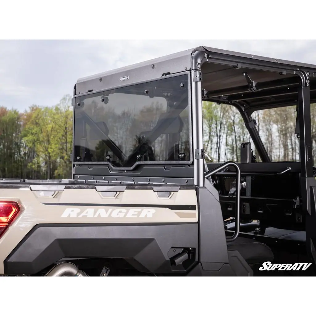 Superatv Polaris Ranger 1000 Scratch-Resistant Rear Windshield 3