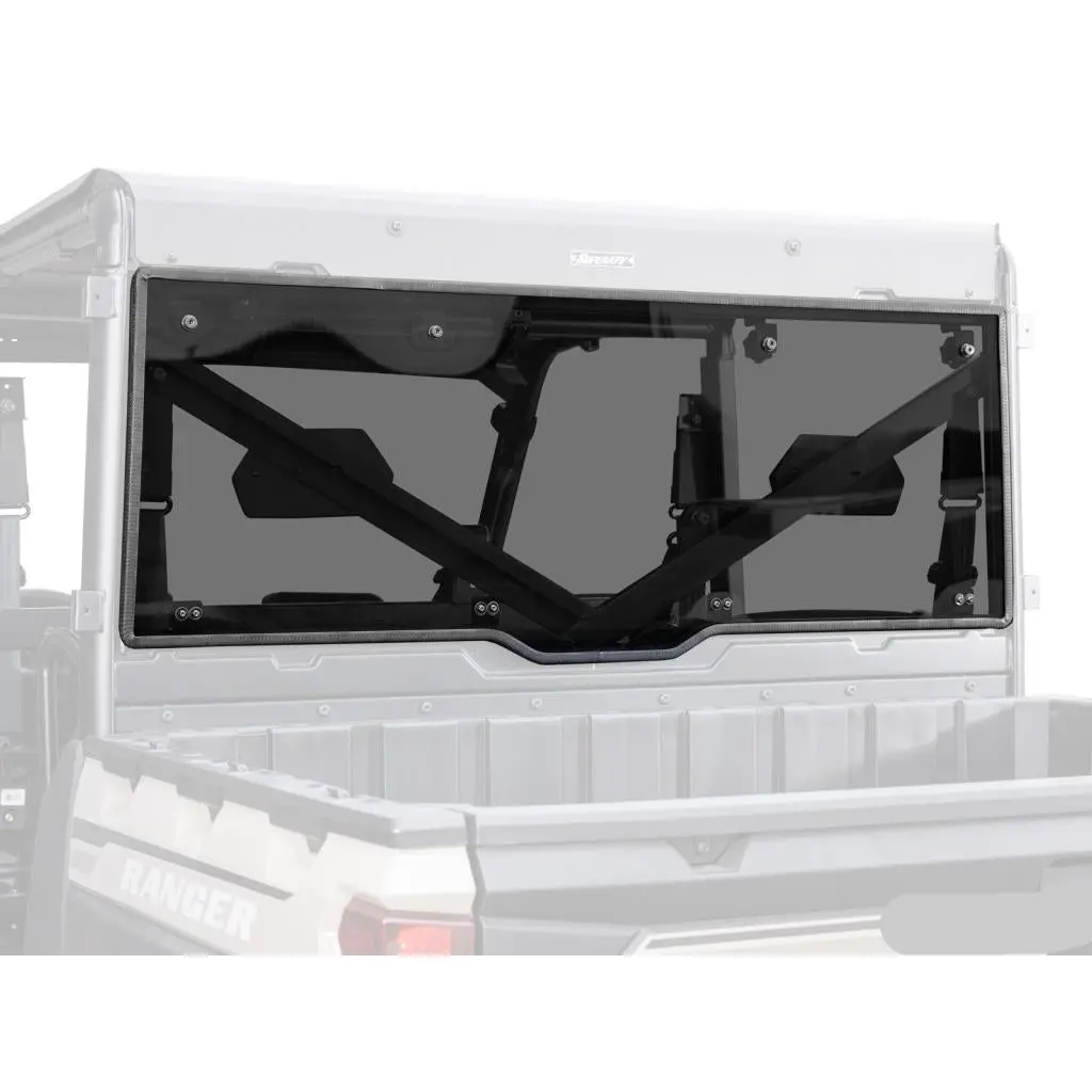 Superatv Polaris Ranger 1000 Scratch-Resistant Rear Windshield 3