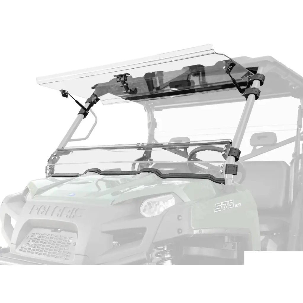 Superatv Polaris Ranger 800 Scratch-Resistant Flip Windshield 1