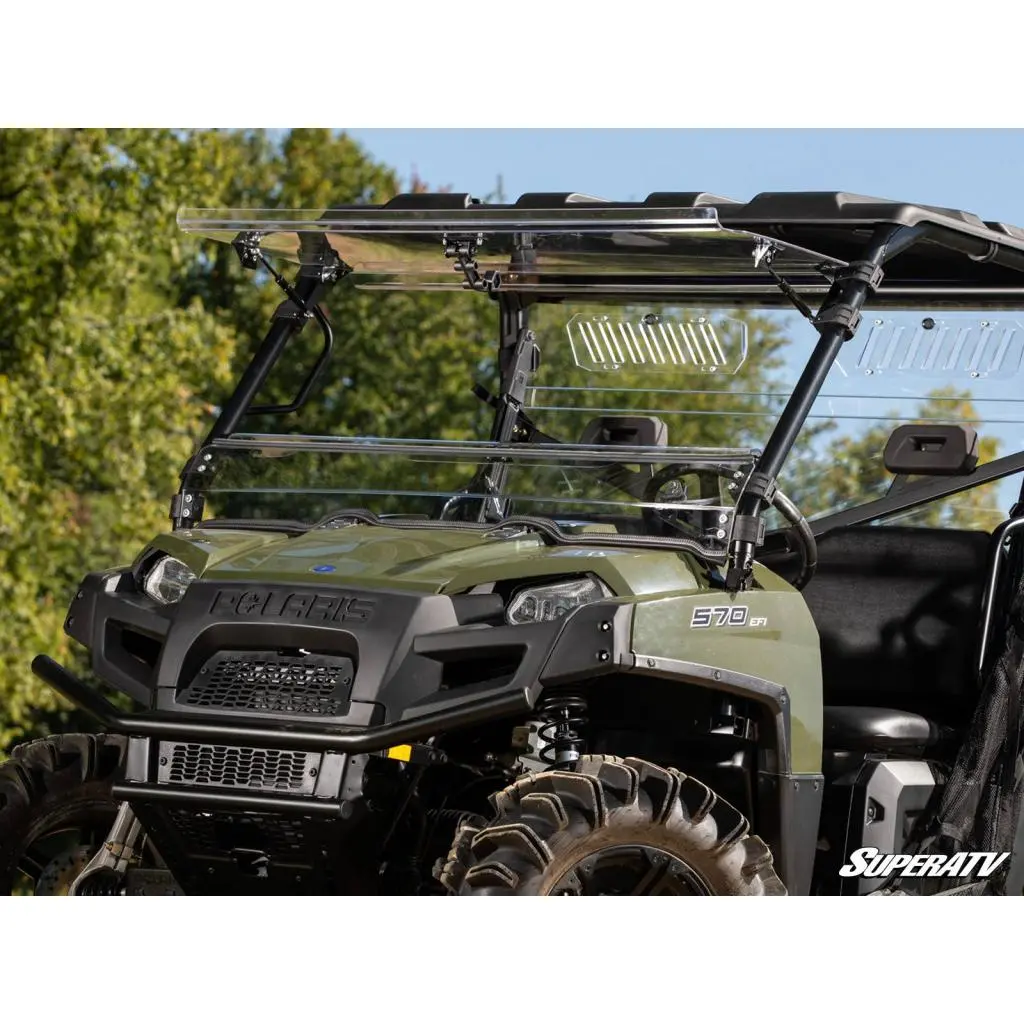 Superatv Polaris Ranger 800 Scratch-Resistant Flip Windshield 2