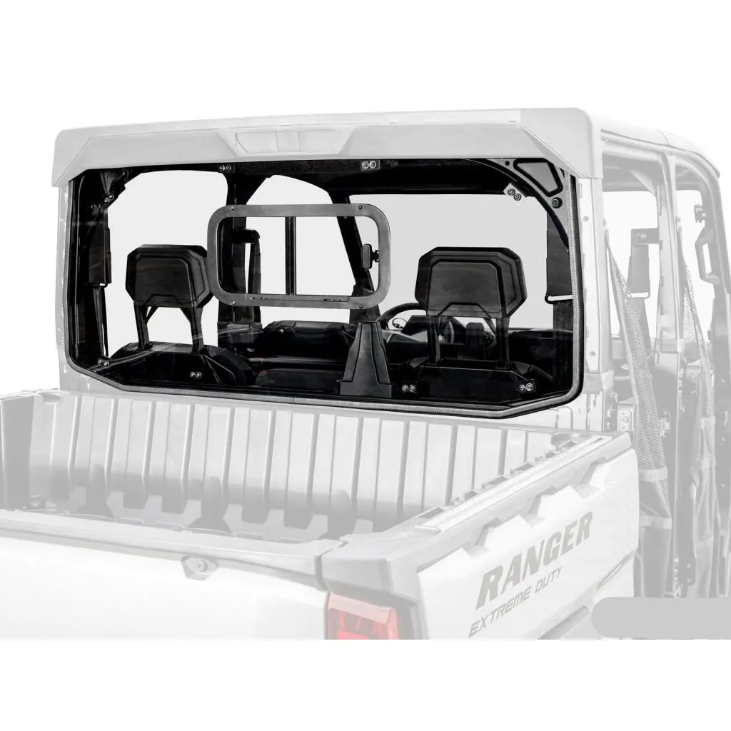 Superatv Polaris Ranger Xd 1500 Sliding Rear Windshield 1