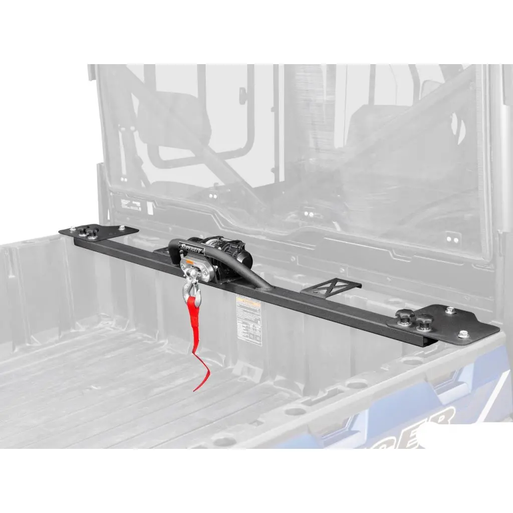 Superatv Polaris Ranger Xp 1000 Bed Winch 1