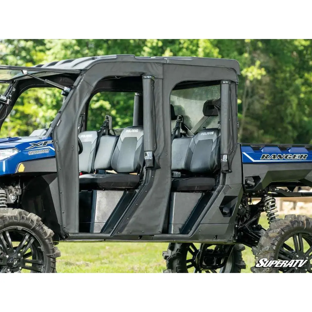 Superatv Polaris Ranger Xp 1000 Crew Primal Soft Cab Enclosure Doors 5