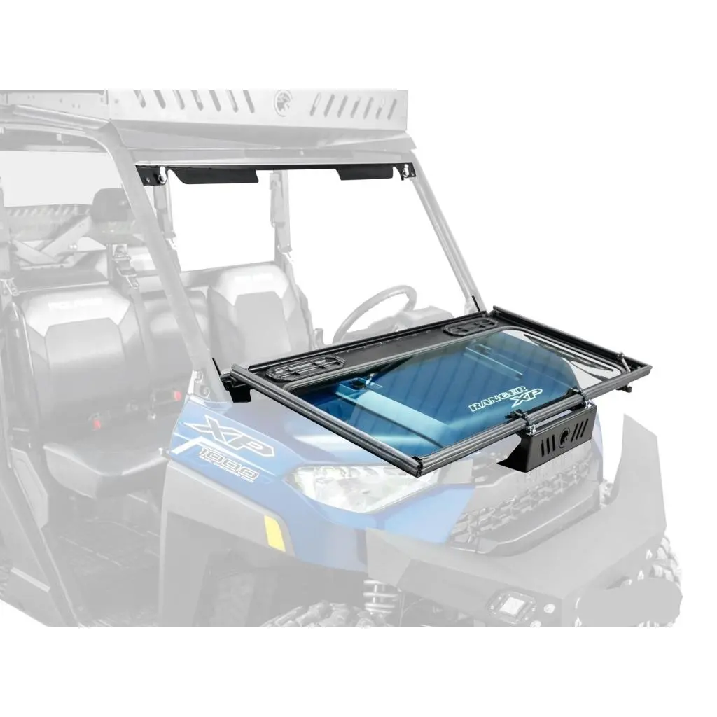 Superatv Polaris Ranger Xp 1000 Flip Down Glass Windshield 1