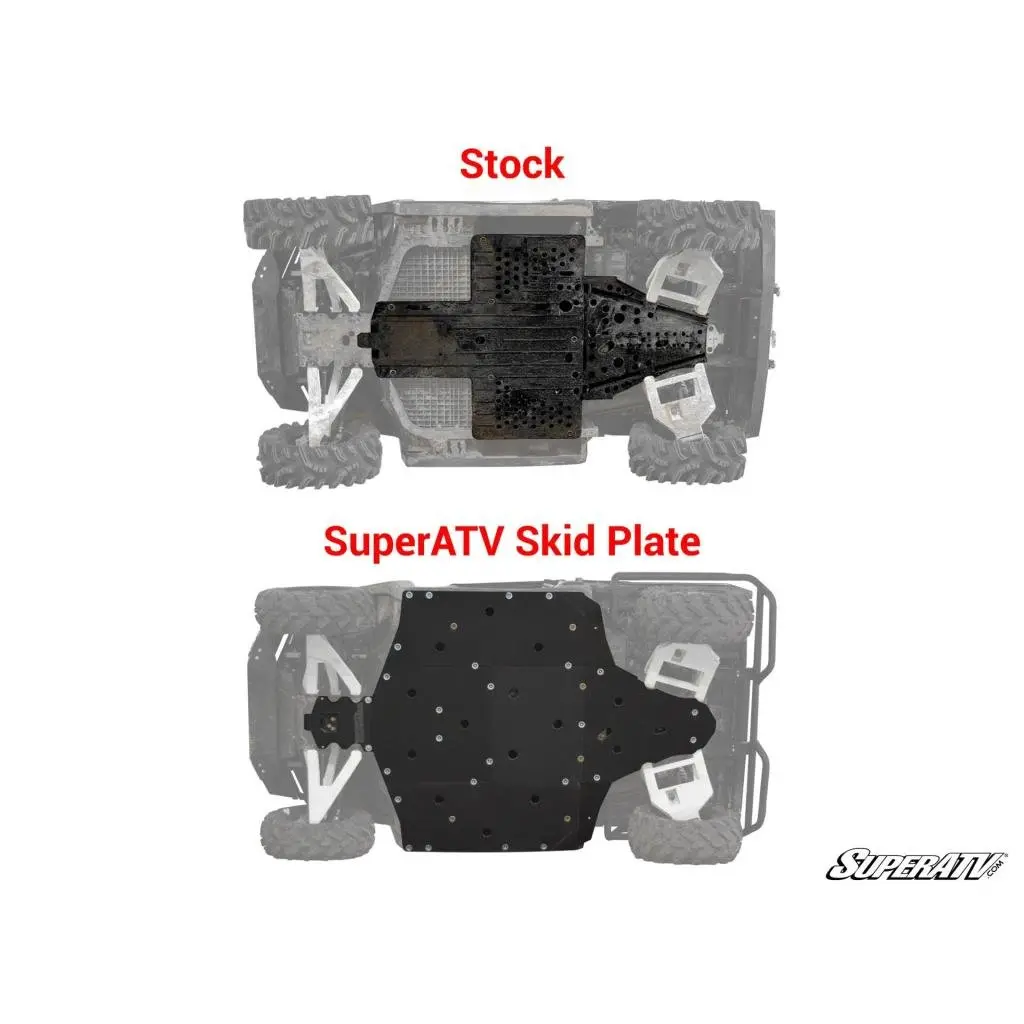 Superatv Polaris Ranger Xp 1000 Full Skid Plate 7