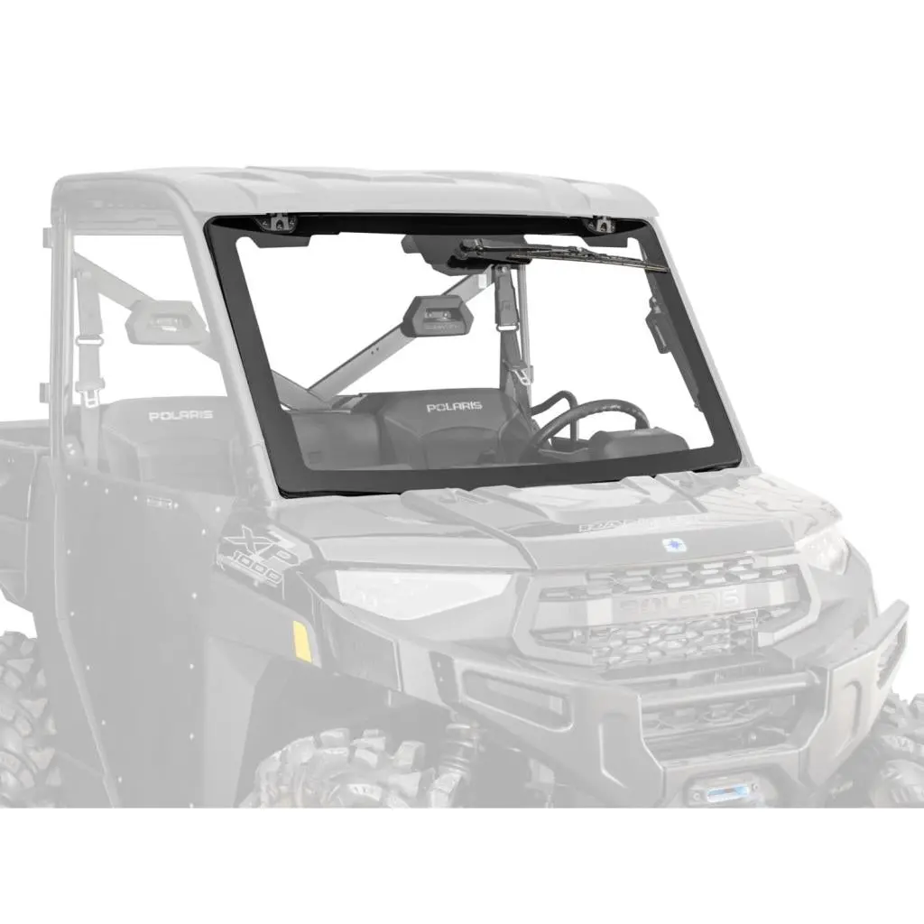 Superatv Polaris Ranger Xp 900 Maxdrive Power Flip Glass Windshield 1