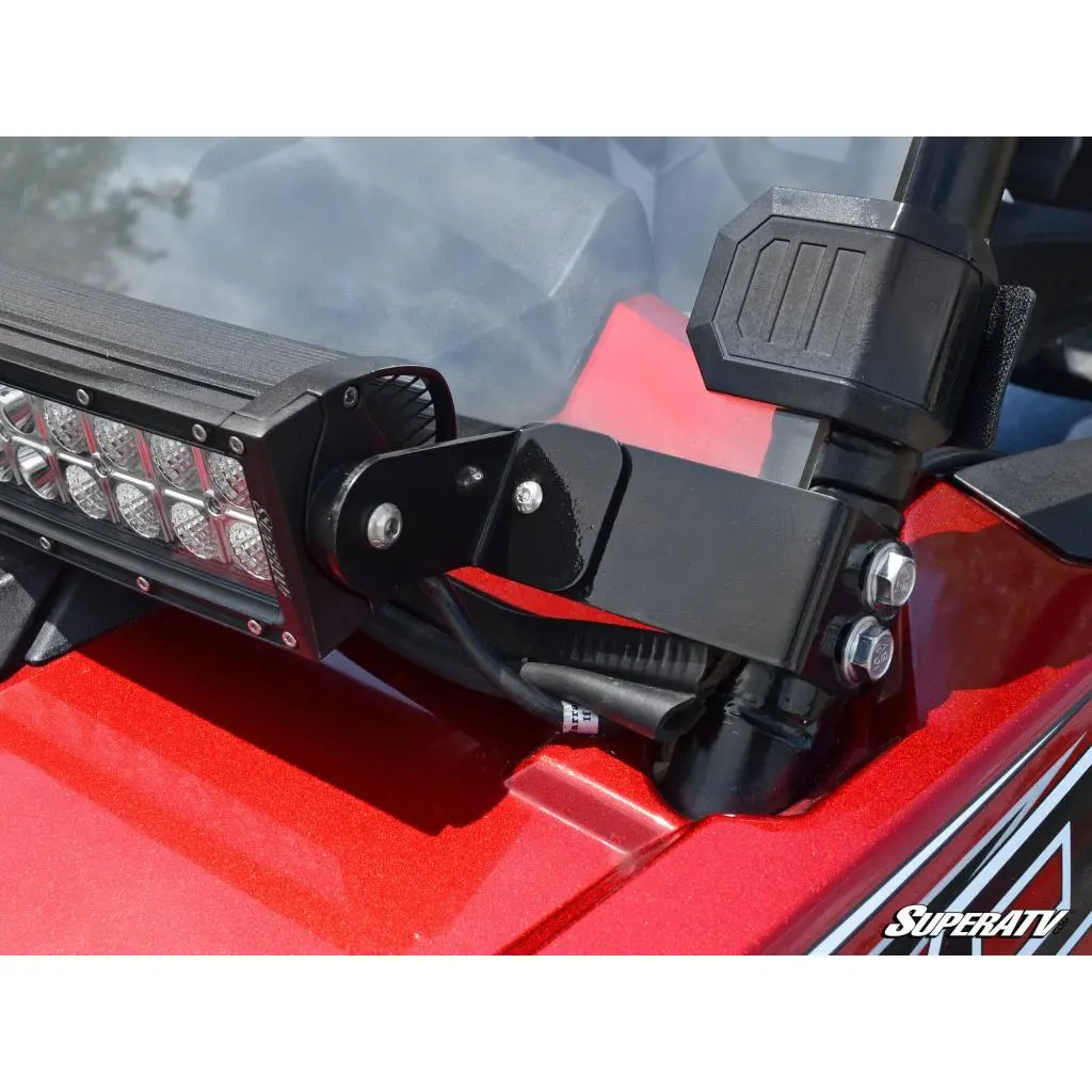 Superatv Polaris Rzr 30" Light Bar Mounting Bracket - Flush To Hood 1