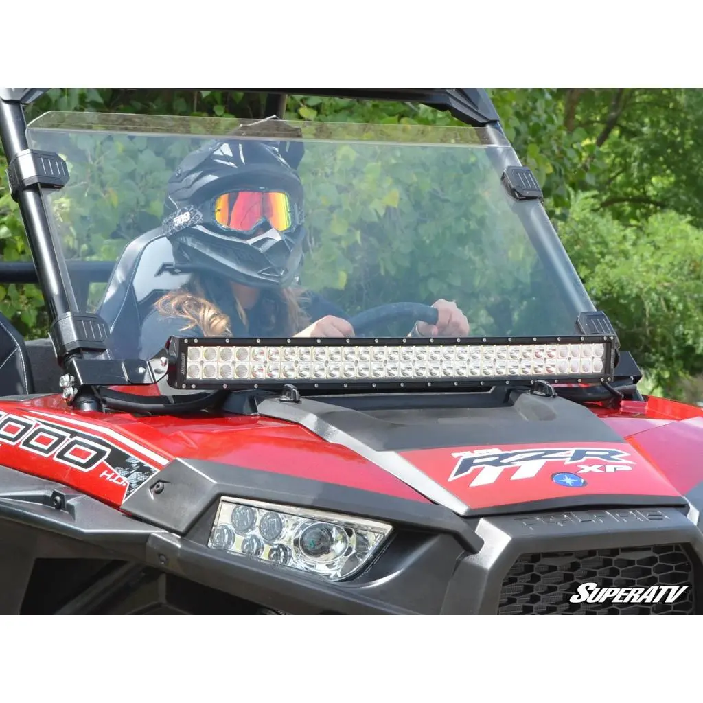 Superatv Polaris Rzr 30" Light Bar Mounting Bracket - Flush To Hood 2