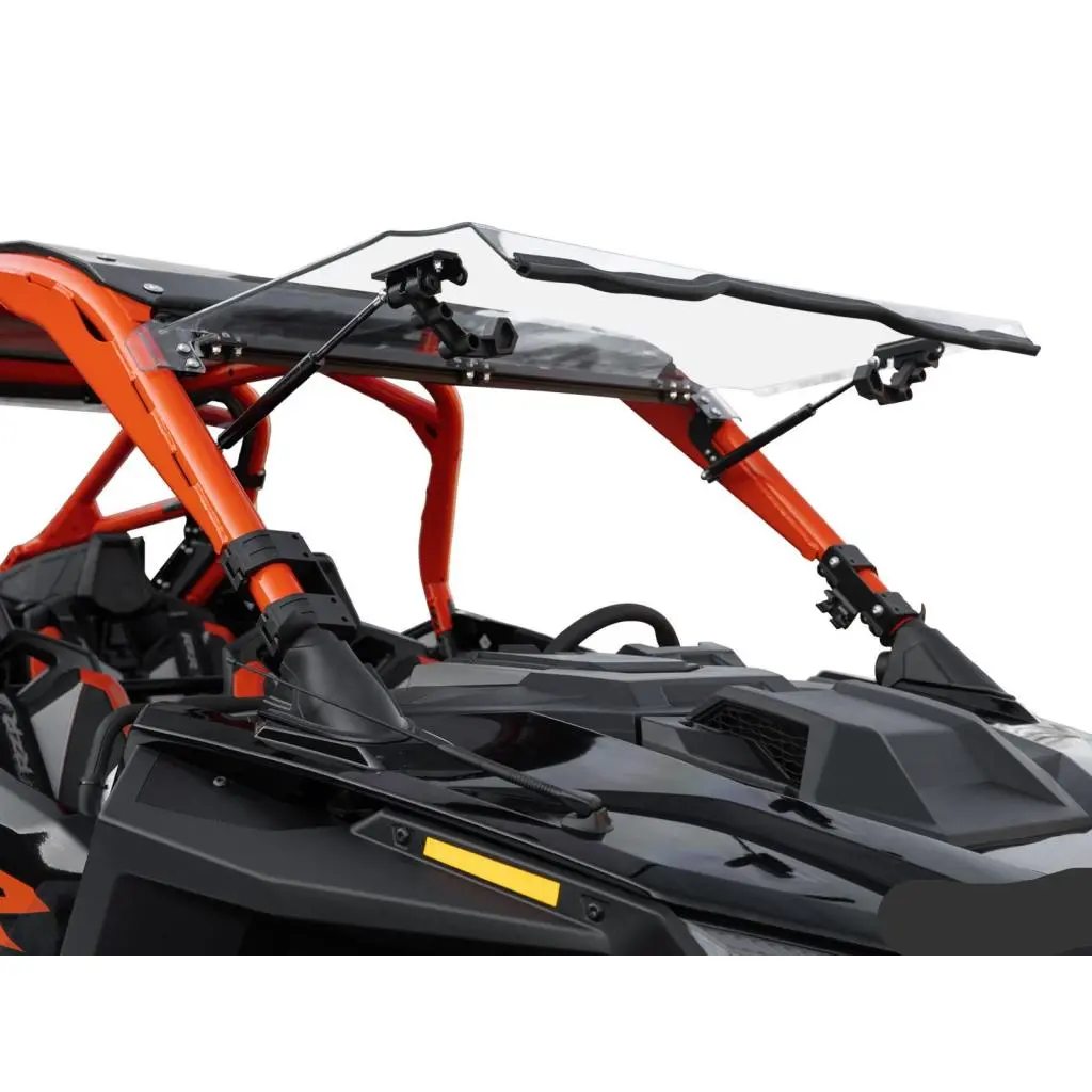 Superatv Polaris Rzr Pro R Scratch-Resistant Flip Windshield 1