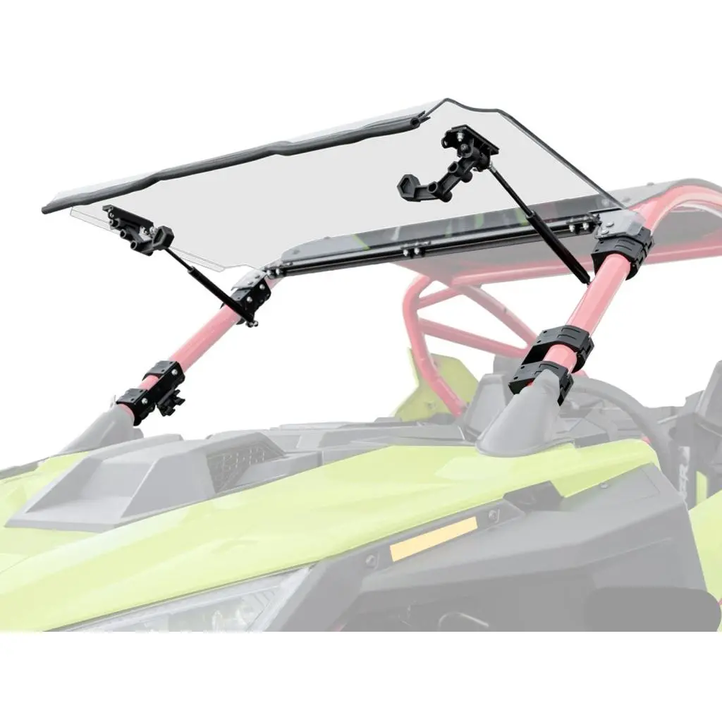 Superatv Polaris Rzr Pro R Scratch-Resistant Flip Windshield 2