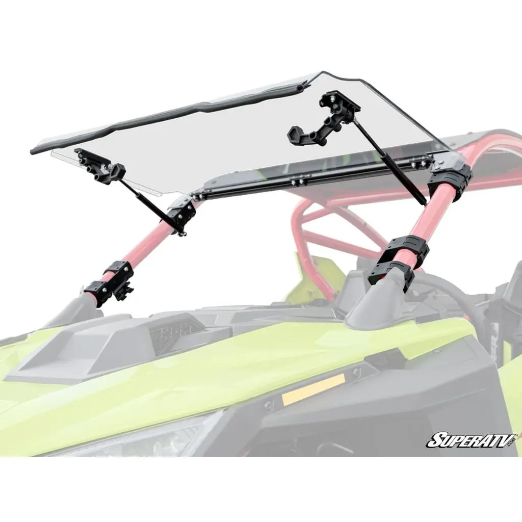 Superatv Polaris Rzr Pro R Scratch-Resistant Flip Windshield | Fws-P-Pror 2