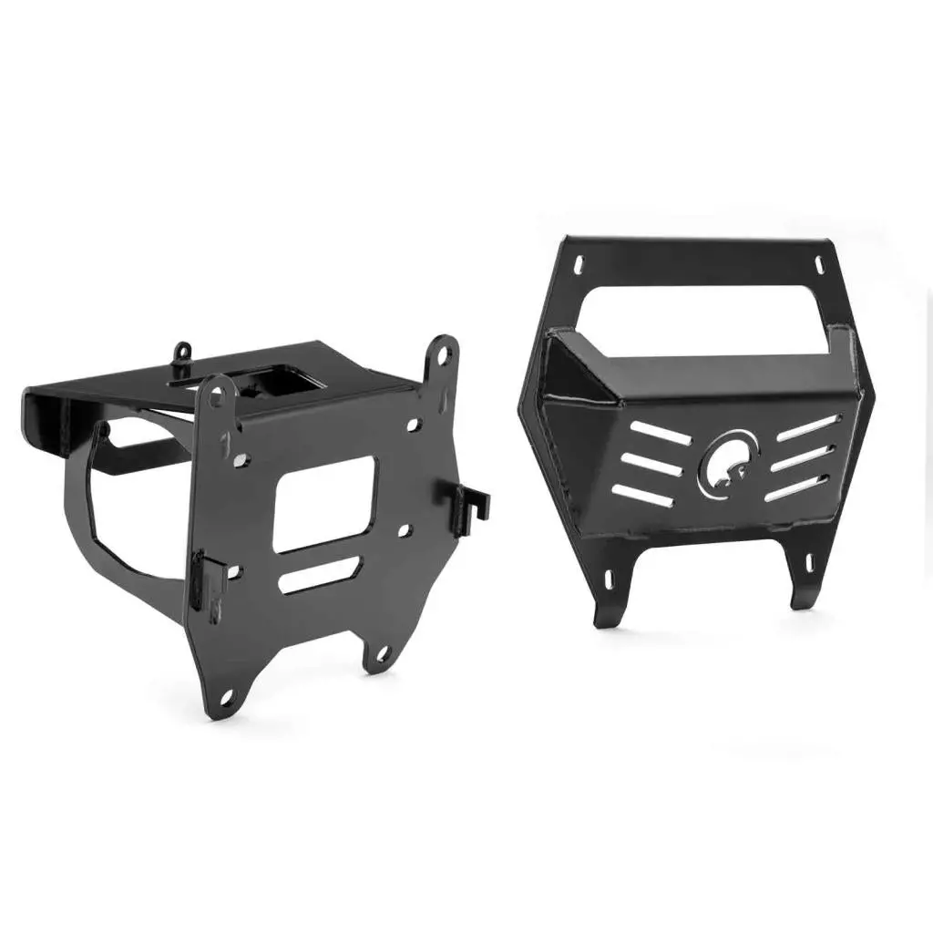 Superatv Polaris Rzr Pro R Winch Mounting Plate 1
